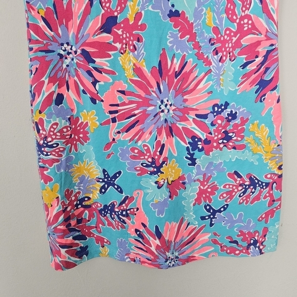 Lilly Pulitzer Anastasia Dress in Aqua French Terry size S - Picture 4 of 7